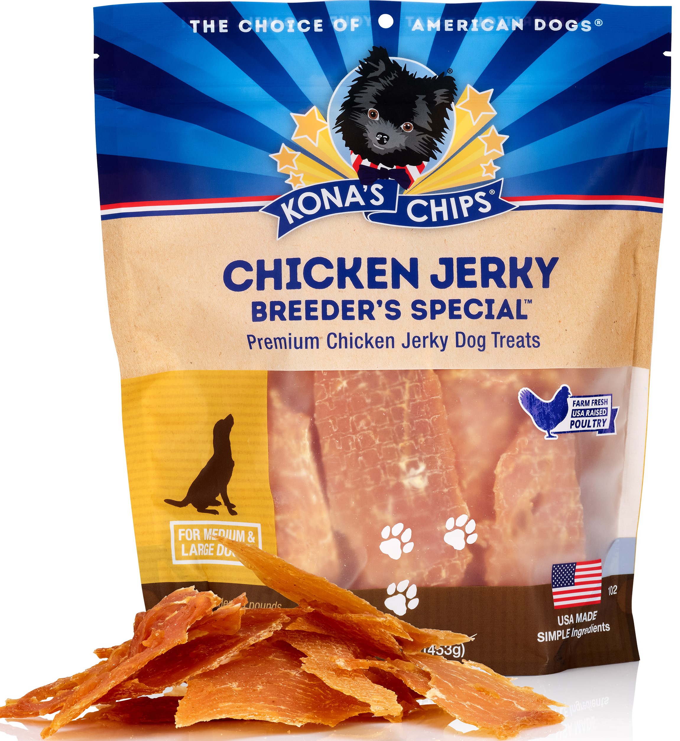 Chicken Jerky Kona s Chips