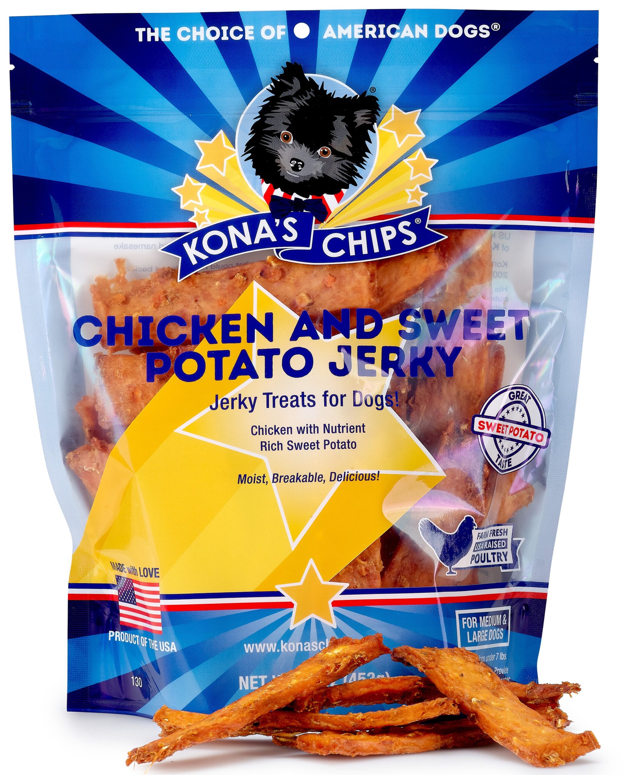 Kingdom Pets Jerky Twists Chicken & Sweet Potato 